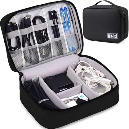 Universal Travel Gadget Organizer Bag for Cables, Plugs & Accessories