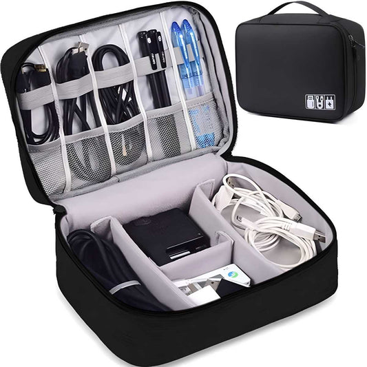 Universal Travel Gadget Organizer Bag for Cables, Plugs & Accessories