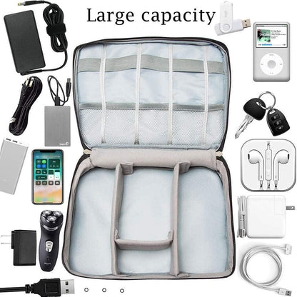 Universal Travel Gadget Organizer Bag for Cables, Plugs & Accessories