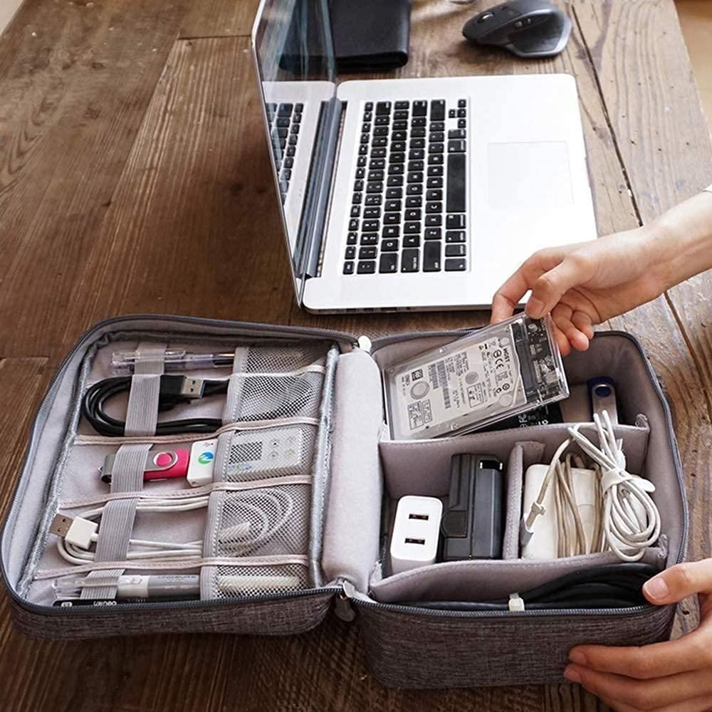 Universal Travel Gadget Organizer Bag for Cables, Plugs & Accessories